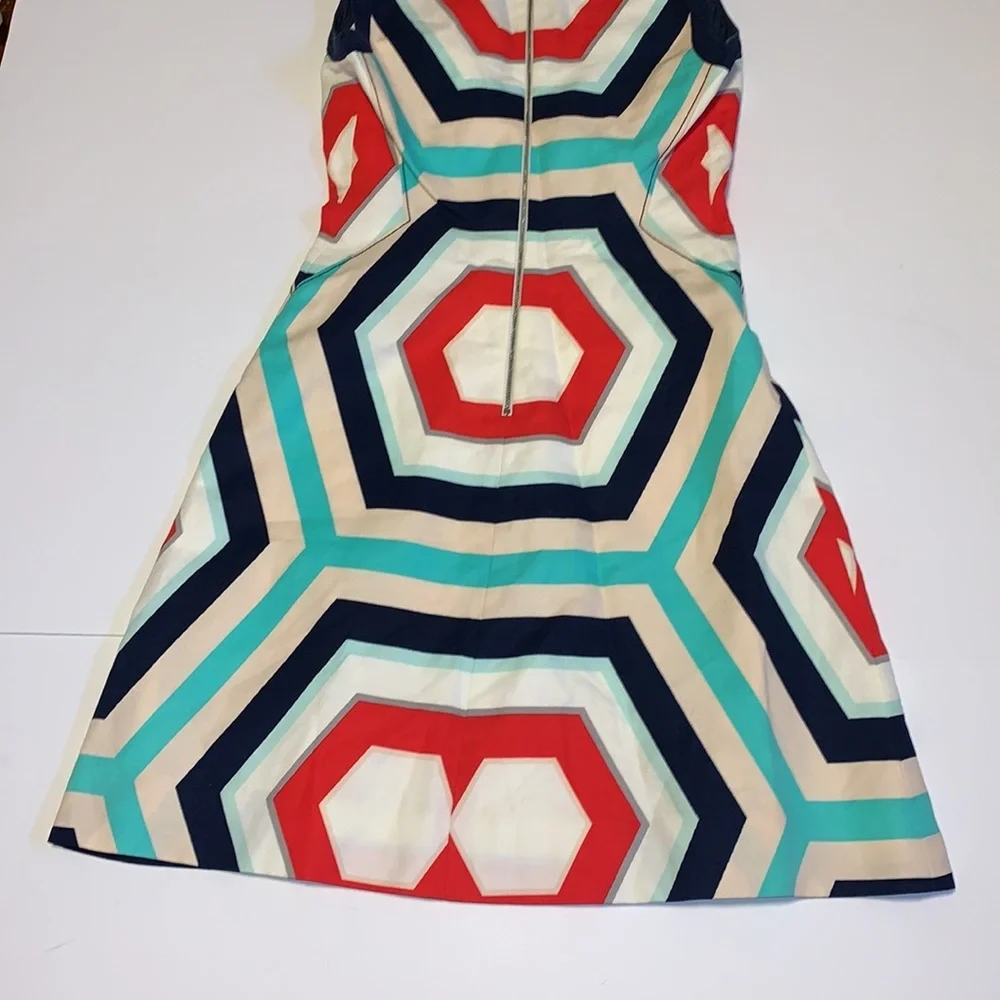Kate Spade Multicoloured Geometric Print Dress - Women’s Size 4 - Picture 5 of 7